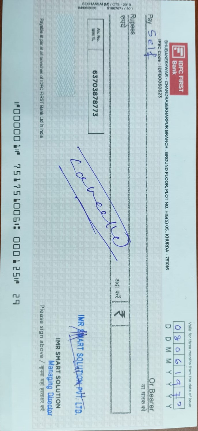 Cancelled Cheque